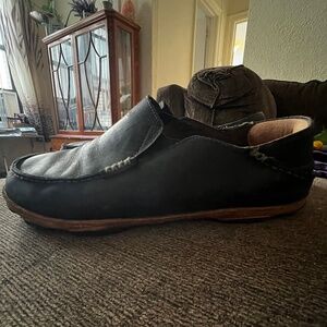 OluKai leather loafers, black, size 11.5